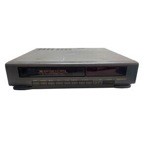 Daewoo VHS Video Cassette Recorder DVR-5088N Quick Start Play System Black RCA &